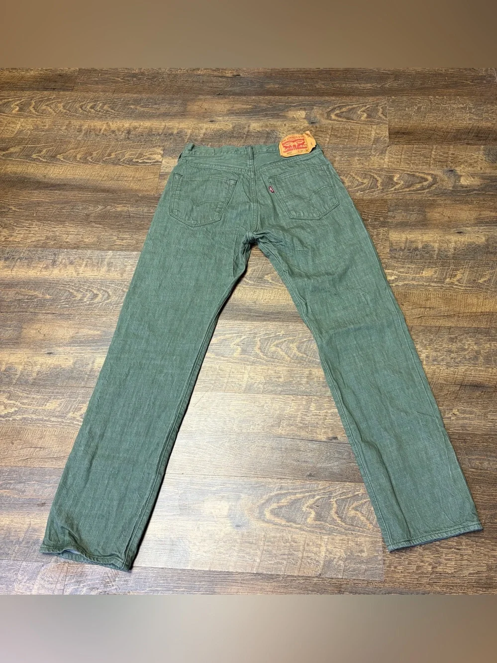 Levi’s 501 Jeans Mens 32x34 (32) White Oak Cone Denim Green Retro